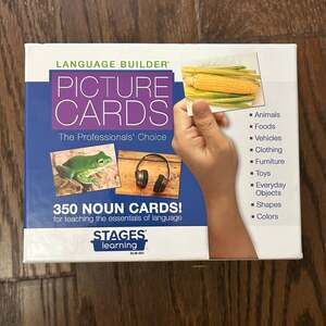 Language Builder: Picture Noun Cards (Set 1) - 350 Noun Cards for Autism, ABA, a
